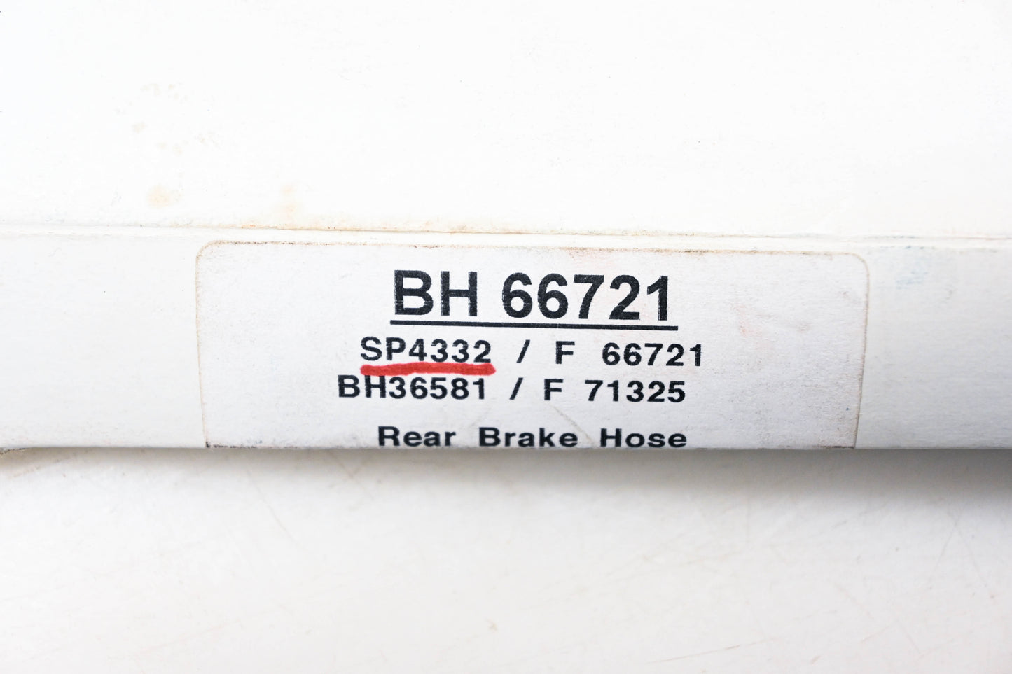 Aftermarket BH66721, SP4332, BH36581 Rear Brake Hose NOS