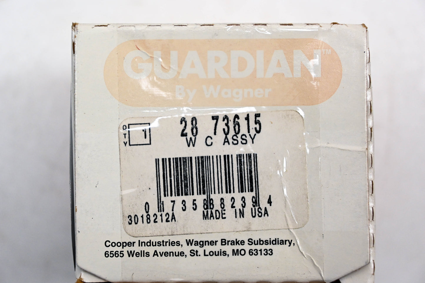 Wagner 28-73615 Guardian Wheel Cylinder Assembly NOS