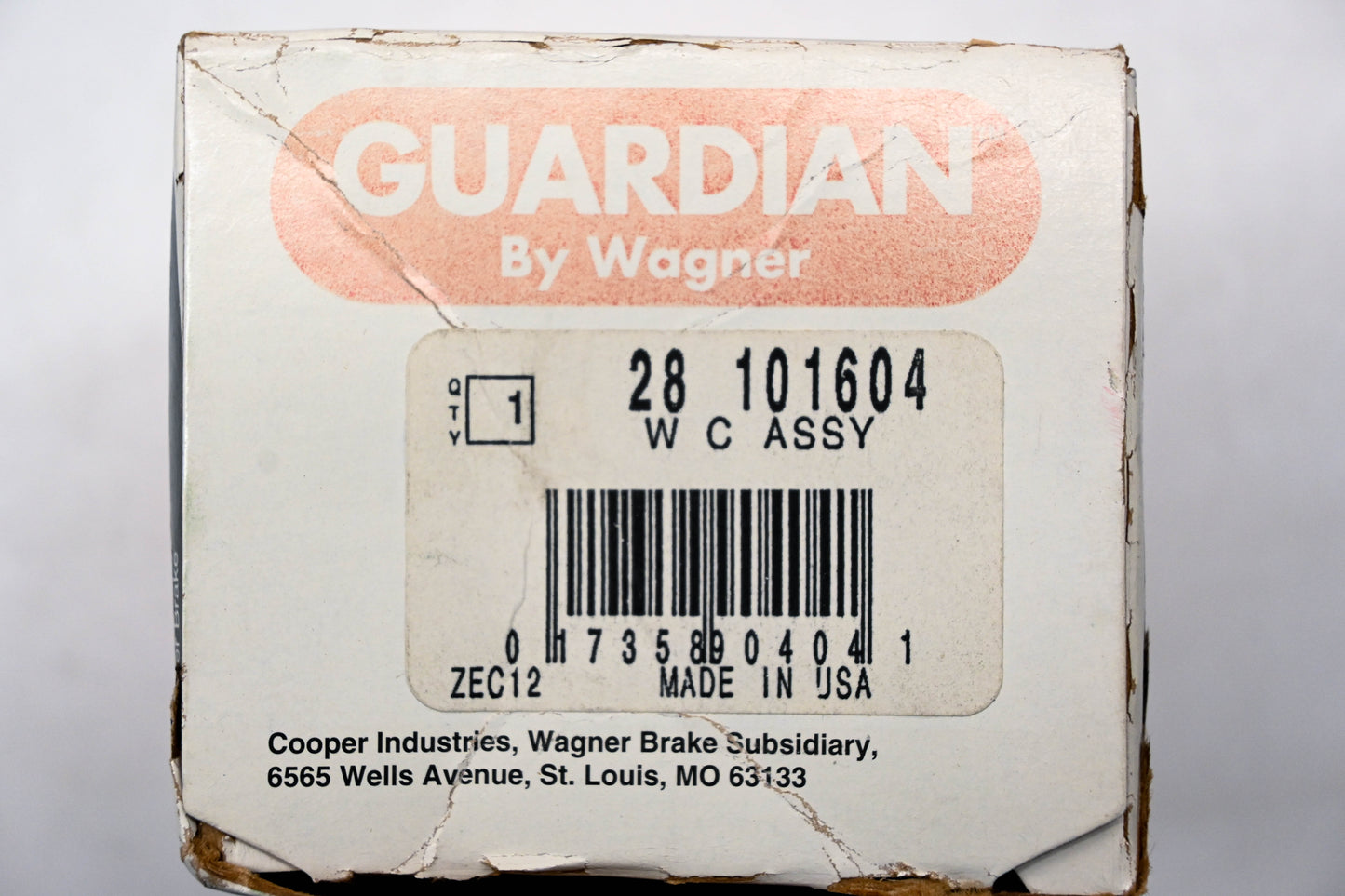 Wagner 28-101604, 101605 Guardian Wheel Cylinder Assembly NOS
