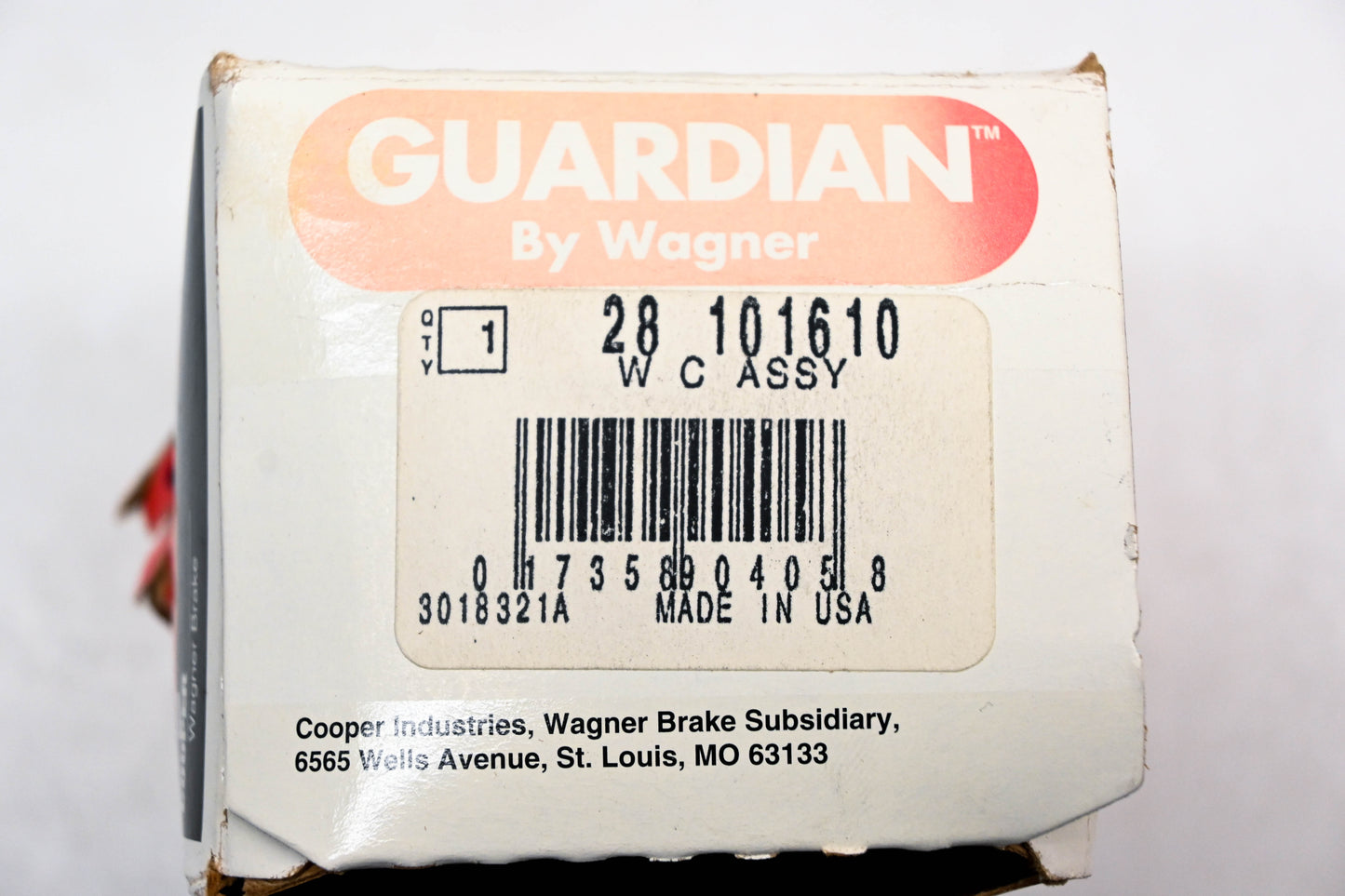 Wagner 28-101610 Guardian Wheel Cylinder Assembly NOS