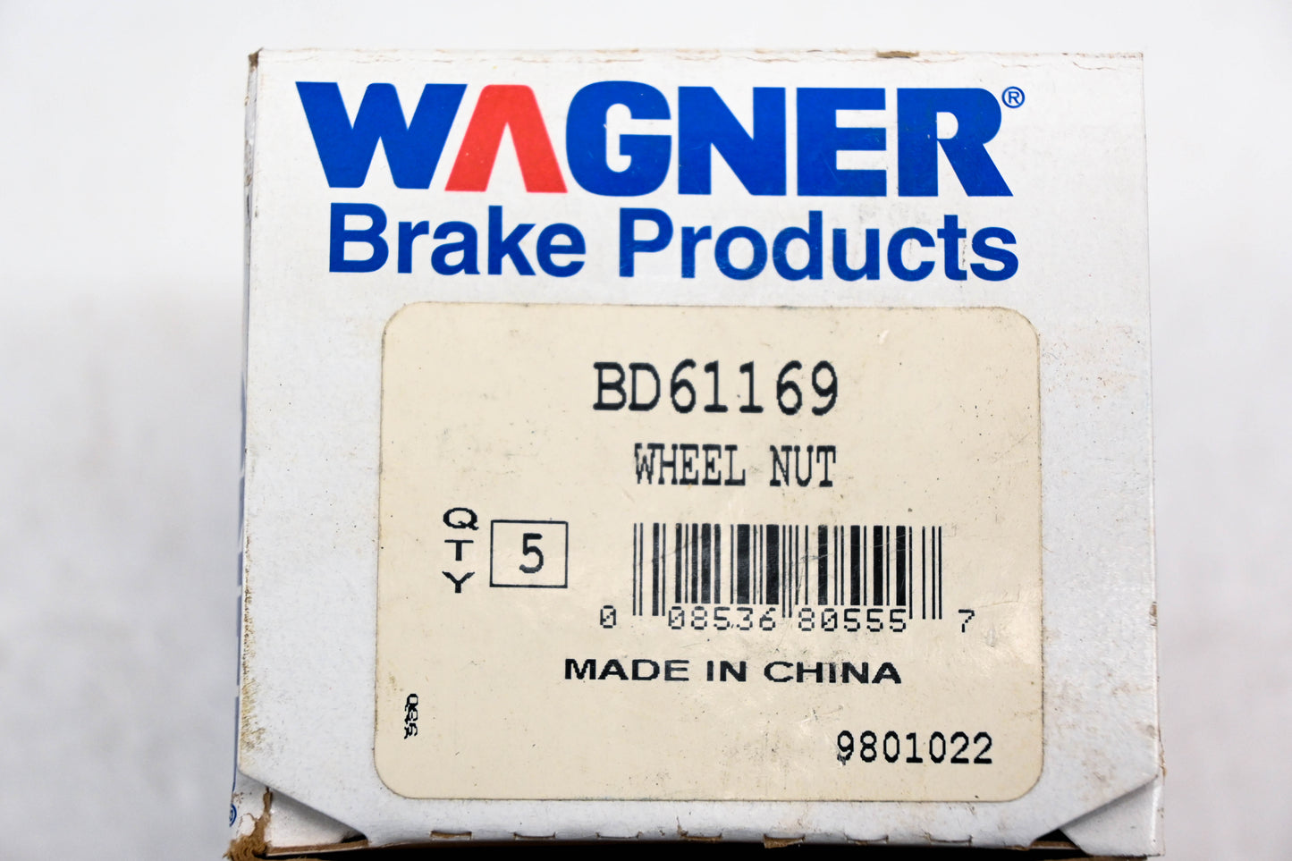 Wagner BD61169 Wheel Lug Nuts Qty 5 NOS