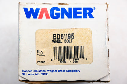 Wagner BD61195 Wheel Lug Bolts 1/2"-20 Qty 10 NOS