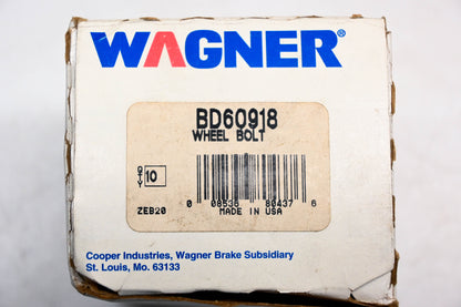 Wagner BD60918 Wheel Lug Bolts 1/2"-20 Qty 10 NOS