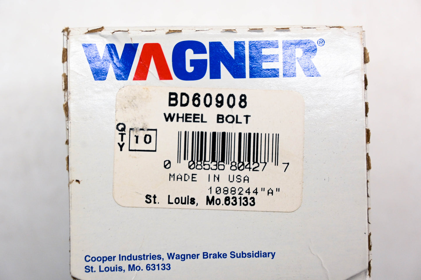 Wagner BD60908 Wheel Lug Bolts 7/16"-20 Qty 10 NOS