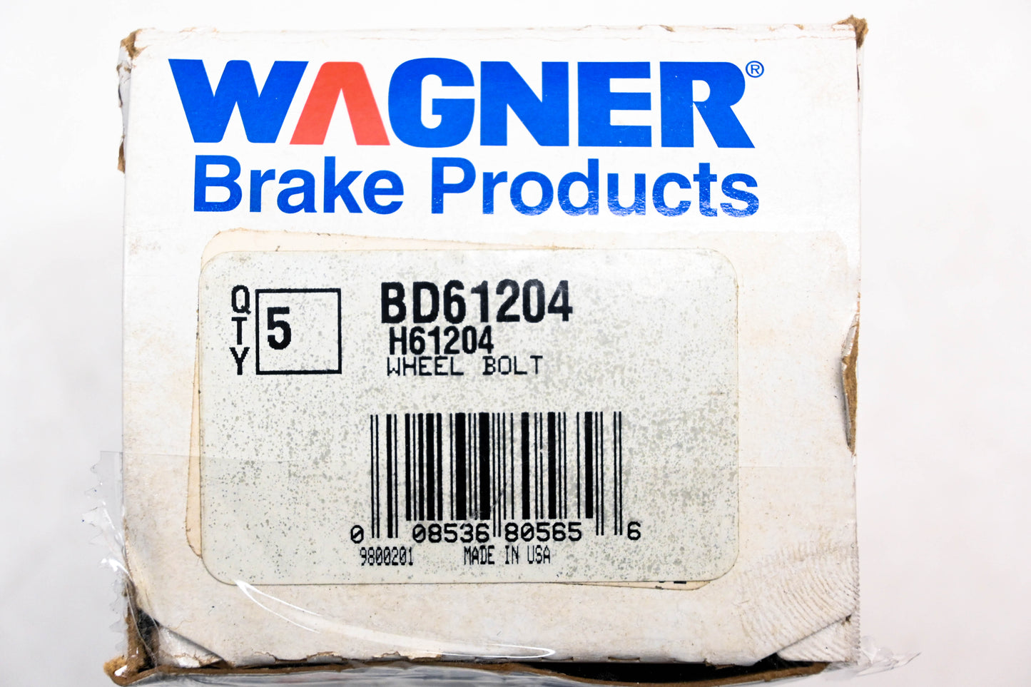 Wagner BD61204 Wheel Lug Bolts M12-1.25 Qty 5 NOS