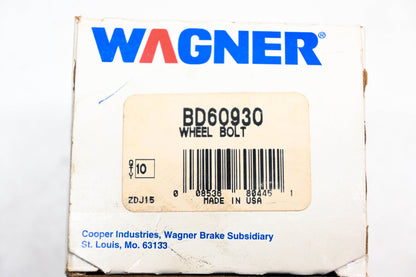 Wagner BD60930 Wheel Lug Bolts 1/2"-20 Qty 10 NOS