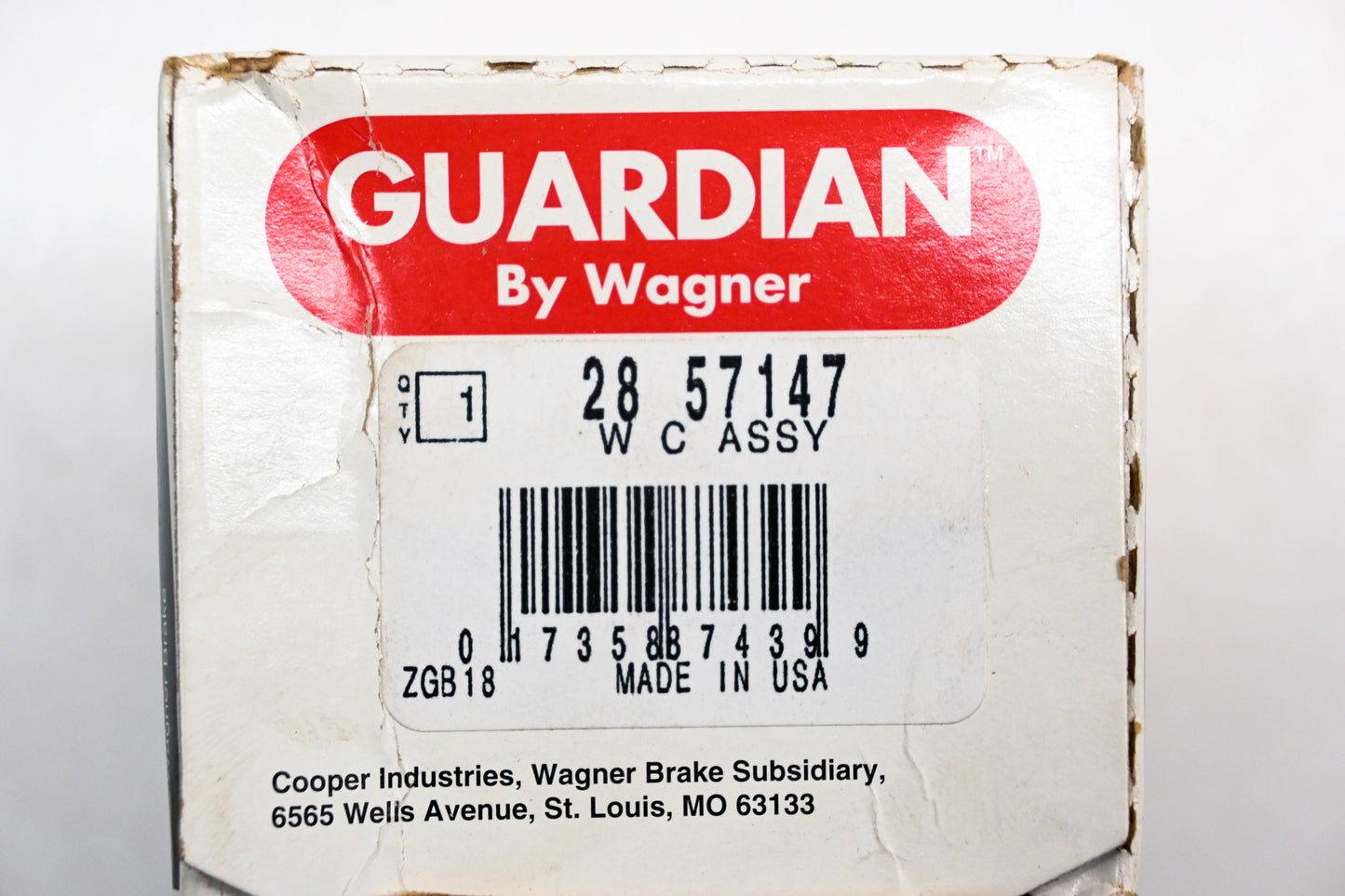 Wagner 28-57147 Guardian Wheel Cylinder Assembly NOS