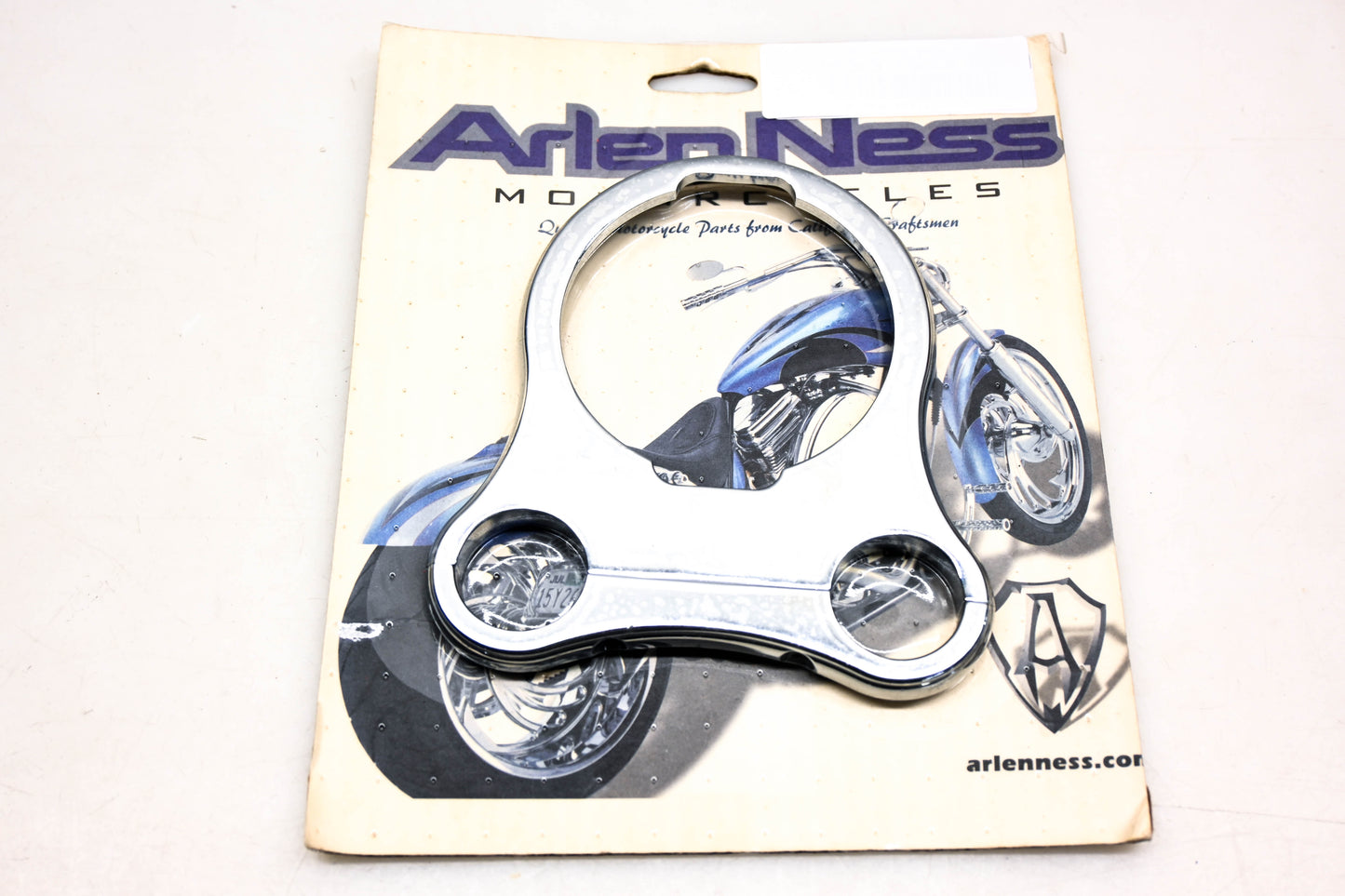 Arlen Ness 05312, 06-090 Chrome Billet Single Gauge Mount Bracket NOS