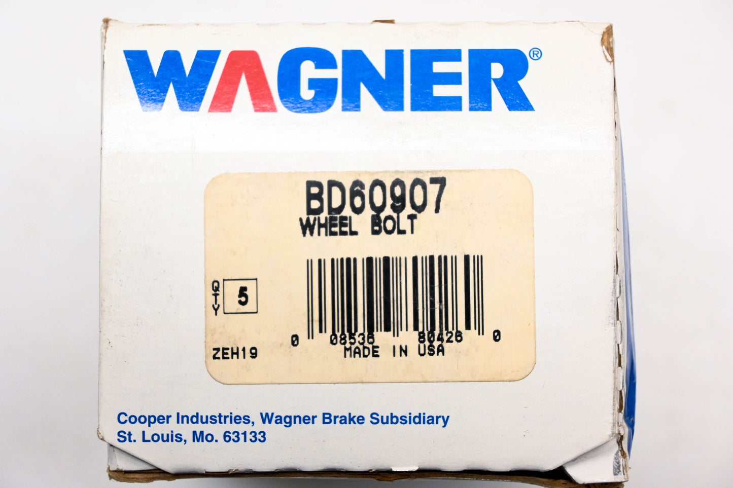 Wagner BD60907 Wheel Lug Studs Qty 5 NOS