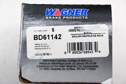 Wagner BD61142 Wheel Lug Bolts 1/2"-20 Qty 5 NOS