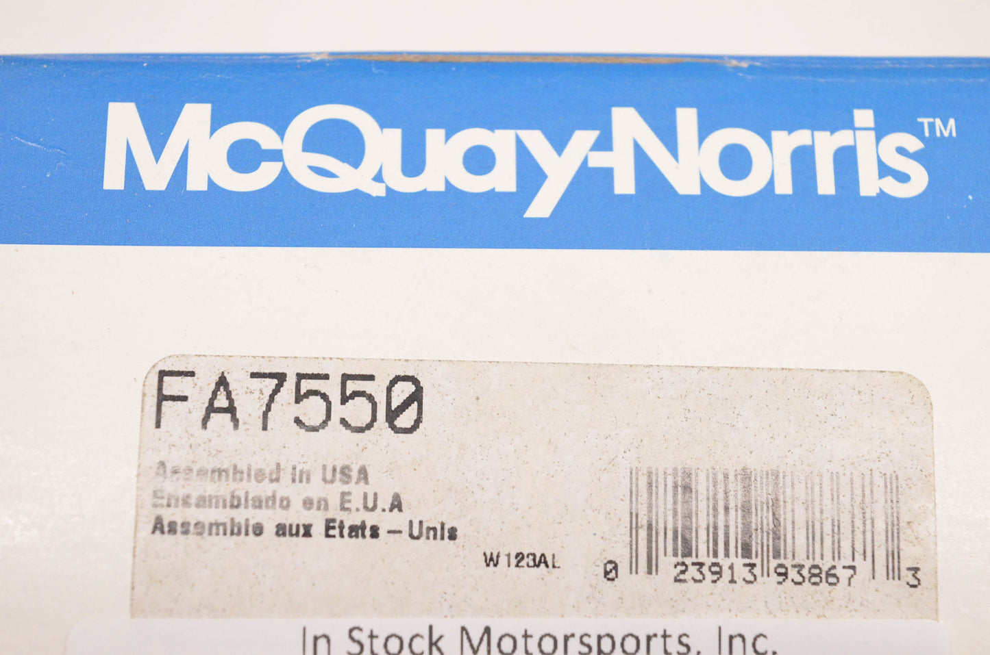 McQuay-Norris FA7550, K7406, HB1857 Sway Bar Bushing Kit NOS
