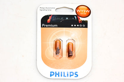 Philips WY5W Amber Turn Signal 12v 5w Bulbs Qty 2 NOS