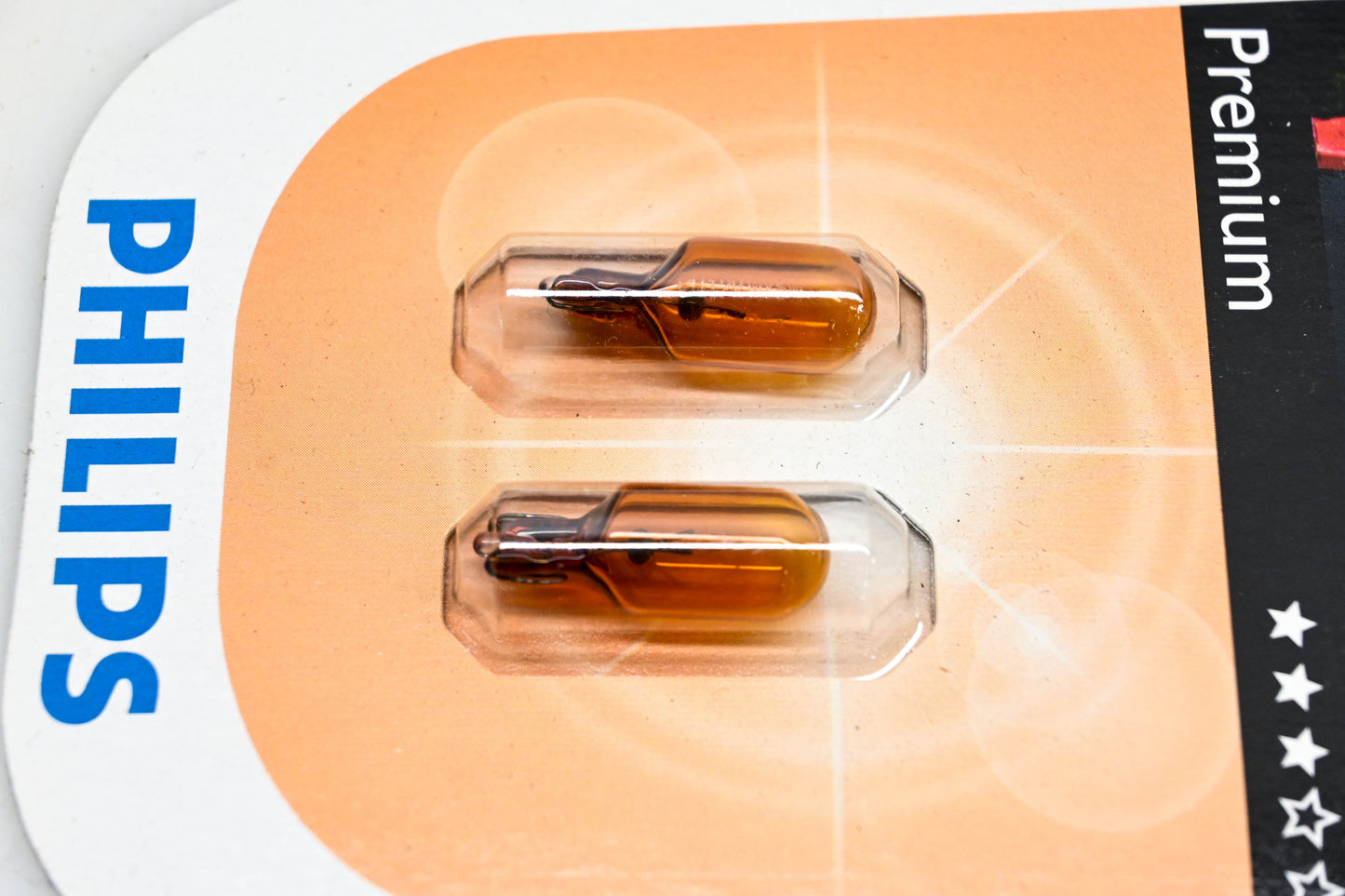 Philips WY5W Amber Turn Signal 12v 5w Bulbs Qty 2 NOS