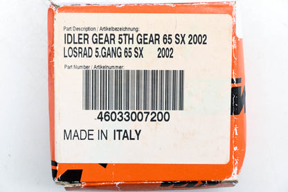 New OEM KTM 46033007200 Idler 5th Gear NOS