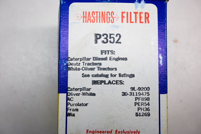 Hastings P352 Oil Filter NOS