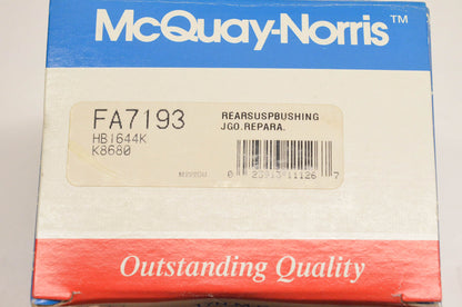 McQuay-Norris FA7193, HB1644K, K8680 Rear Suspension Bushing Kit NOS
