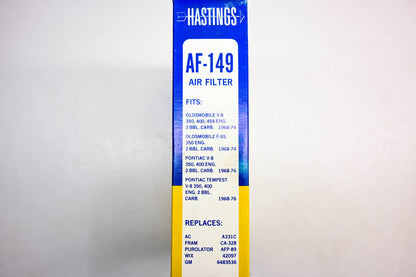 Hastings AF149 Air Filter NOS