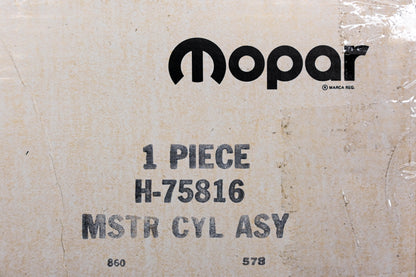 Mopar H75816, H-75816 Wagner Master Cylinder Assembly NOS