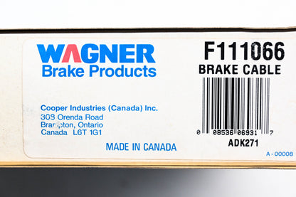Wagner F111066 Parking Brake Cable Assembly NOS