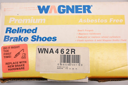 Wagner WNA462R Relined Brake Shoe Kit NOS