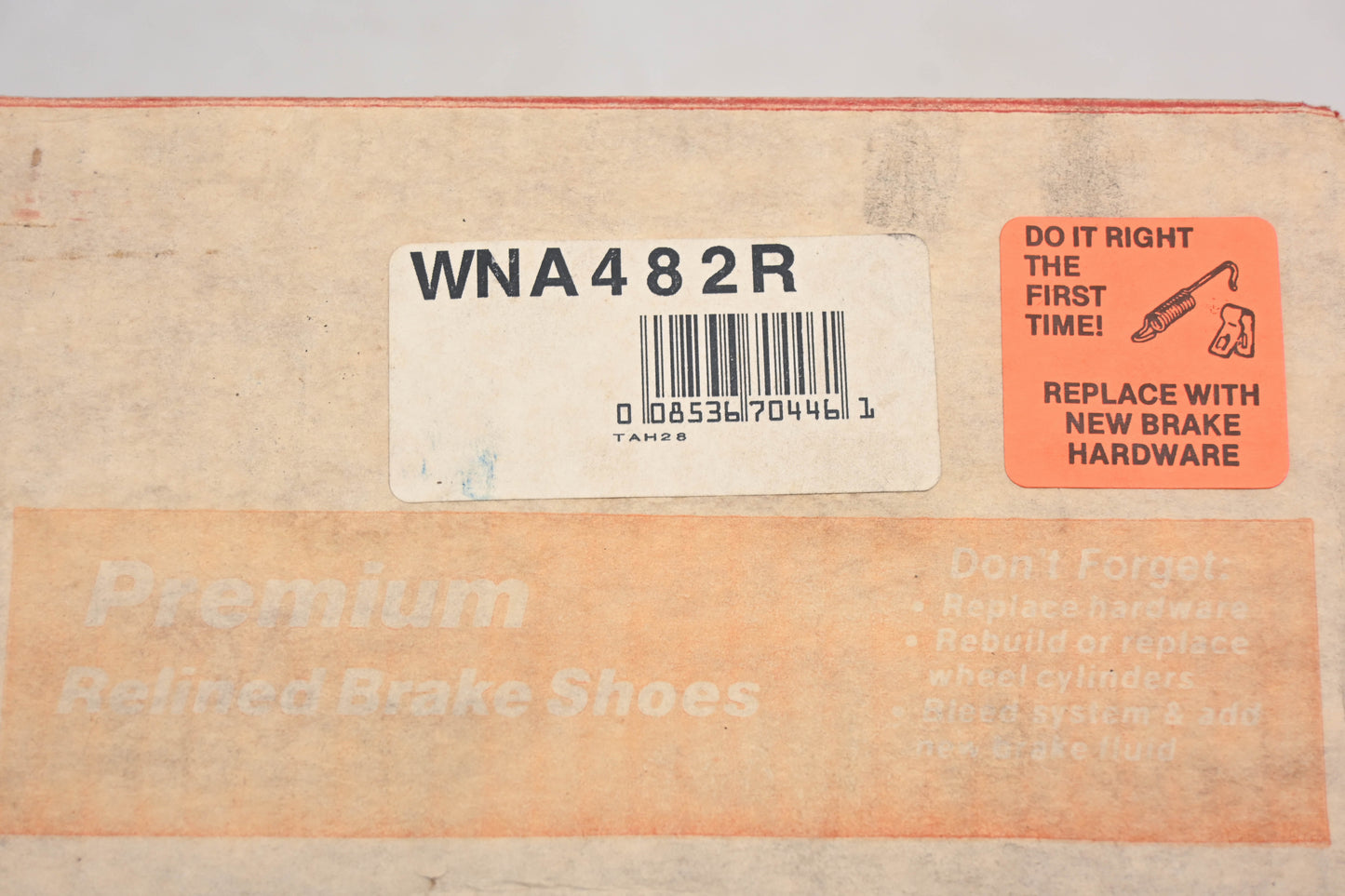 Wagner WNA482R Relined Brake Shoe Kit NOS