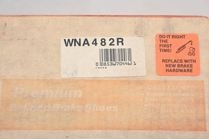 Wagner WNA482R Relined Brake Shoe Kit NOS