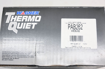 Wagner PAB262, WEB262 Thermo Quiet Brake Shoe Kit NOS
