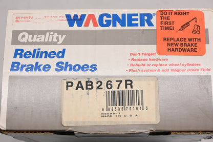 Wagner PAB267R Relined Brake Shoe Kit NOS