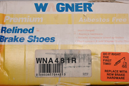 Wagner WNA481R Relined Brake Shoe Kit NOS