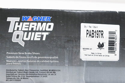 Wagner PAB197R Thermo Quiet Brake Shoe Kit NOS
