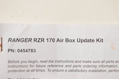 OEM Polaris 0454783 Airbox Kit 2010 RZR 170 0 NOS
