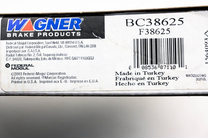 Wagner BC38625, F38625 Brake Cable NOS