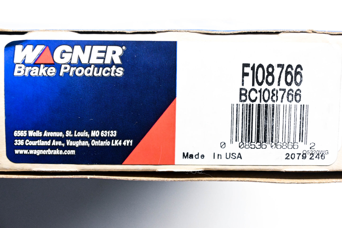 Wagner F108766, BC108766 Parking Brake Cable Assembly NOS