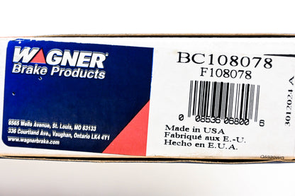 Wagner BC108078, F108078 Parking Brake Cable Kit NOS