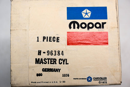 Mopar H96384, H-96384 Brake Master Cylinder Assembly NOS