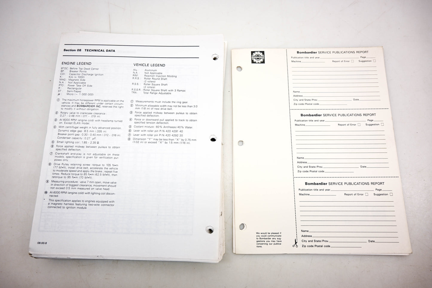 Ski Doo 484056000 Snowmobile 1990 Shop Manual