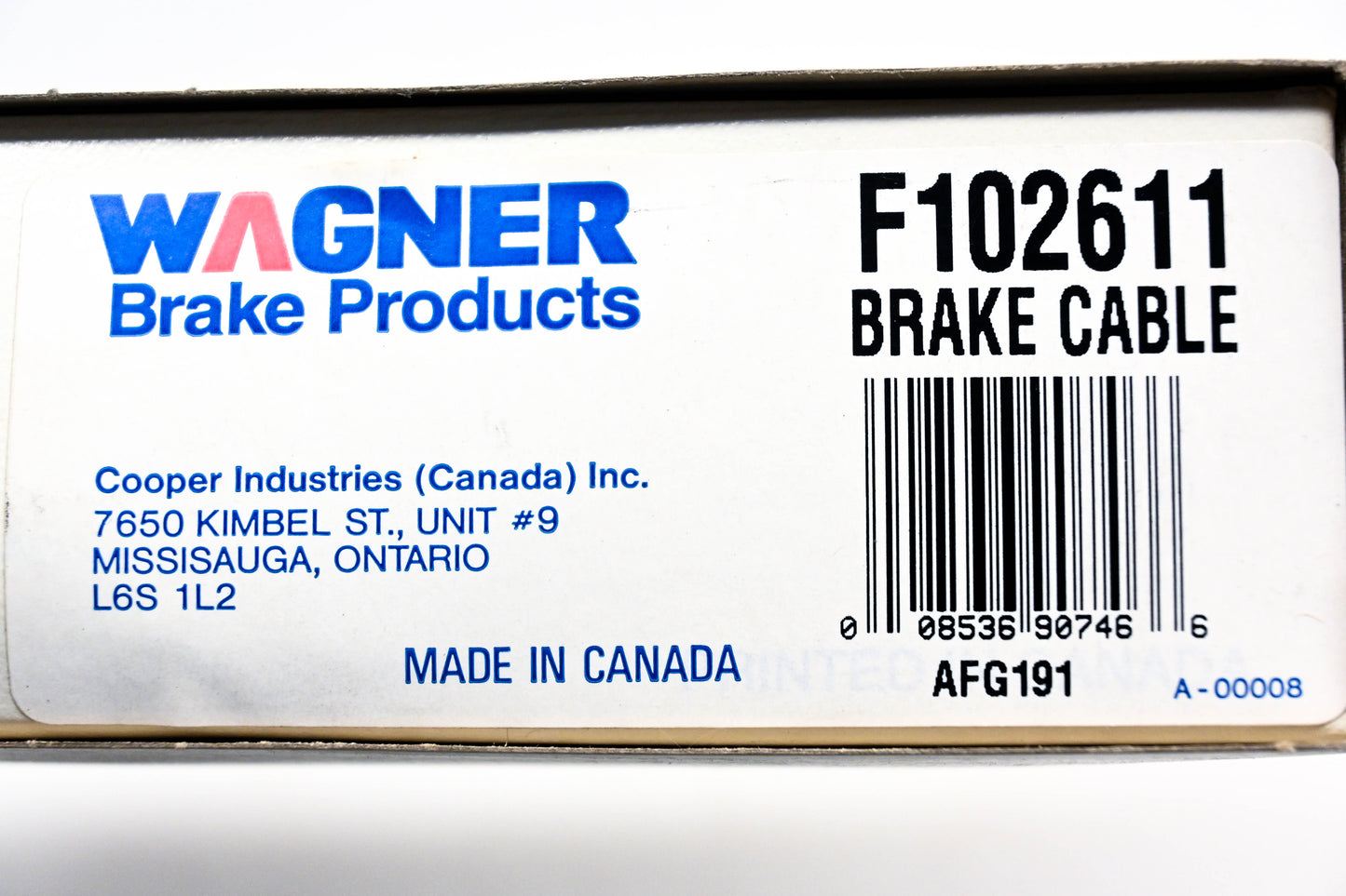 Wagner F102611 Brake Cable Kit NOS
