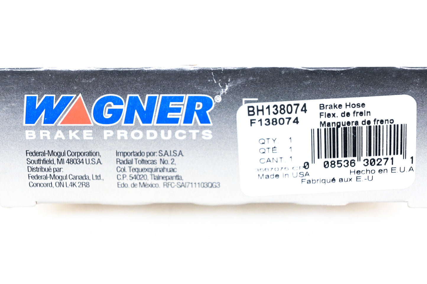 Wagner BH138074, F138074 Brake Hose NOS