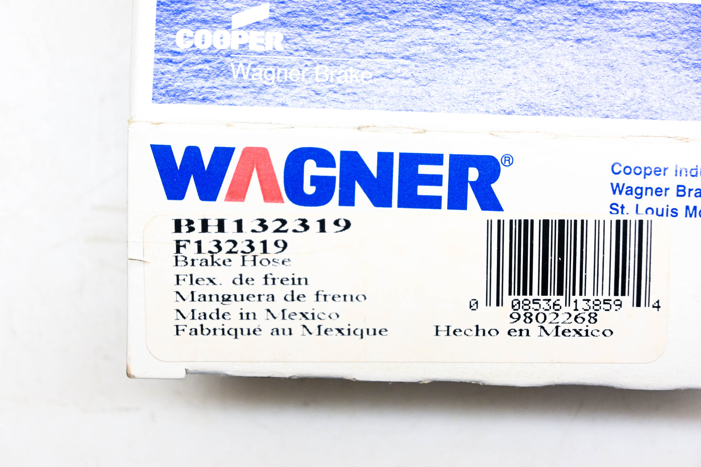Wagner BH132319, F132319 Brake Hose NOS