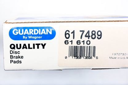 Wagner 61-7489, 61-610 Guardian Disc Brake Pad Kit NOS
