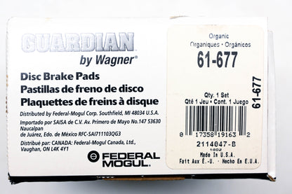 Wagner 61-677 Guardian Disc Brake Pad Kit NOS