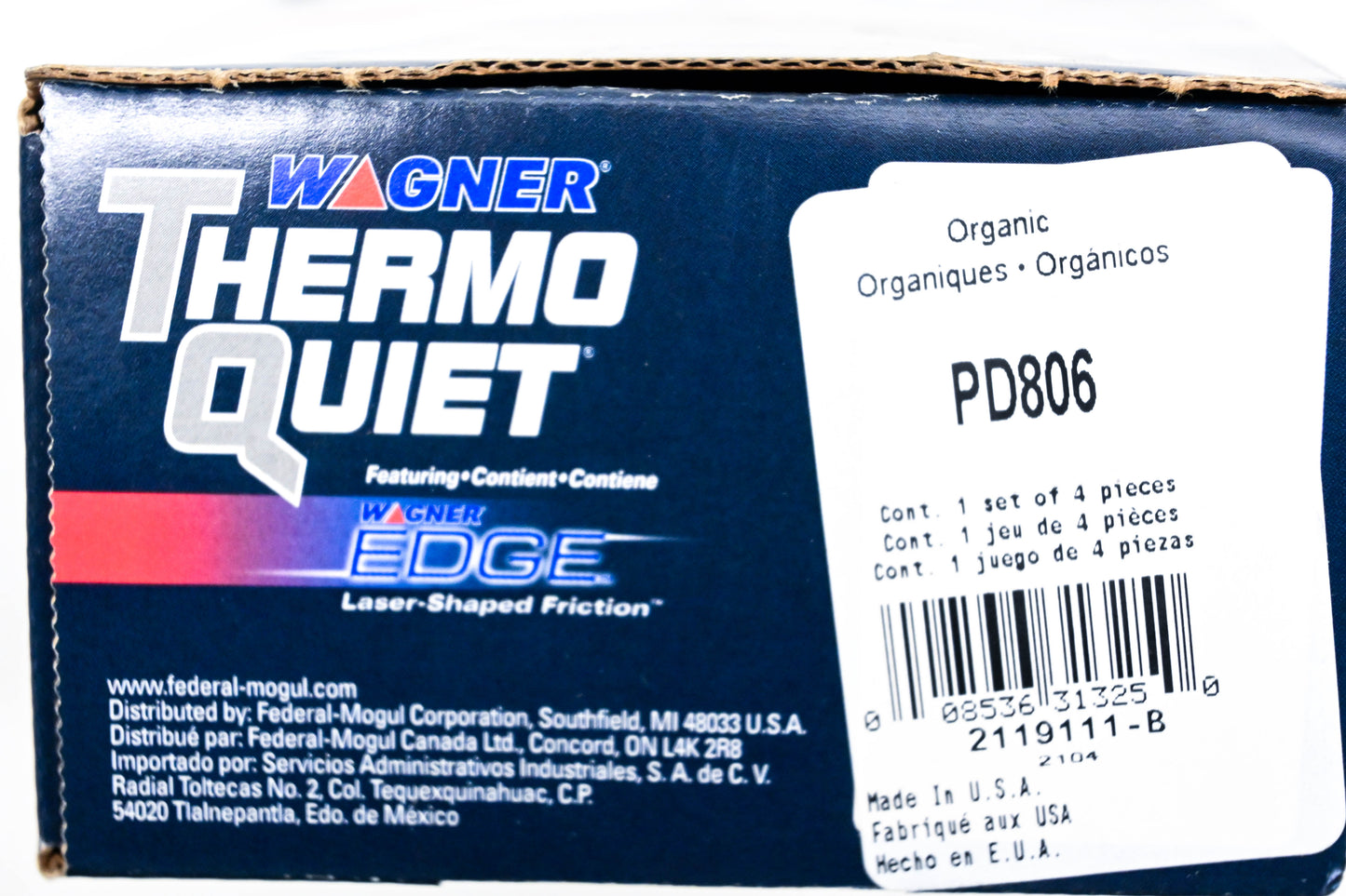 Wagner PD806 Thermo Quiet Disc Brake Pad Kit NOS