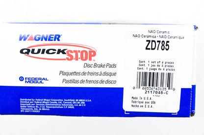 Wagner ZD785 Quick Stop Disc Brake Pad Kit NOS