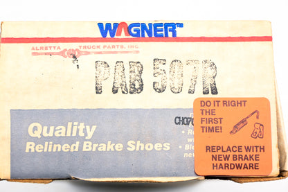 Wagner PAB507R Relined Brake Shoe Kit NOS