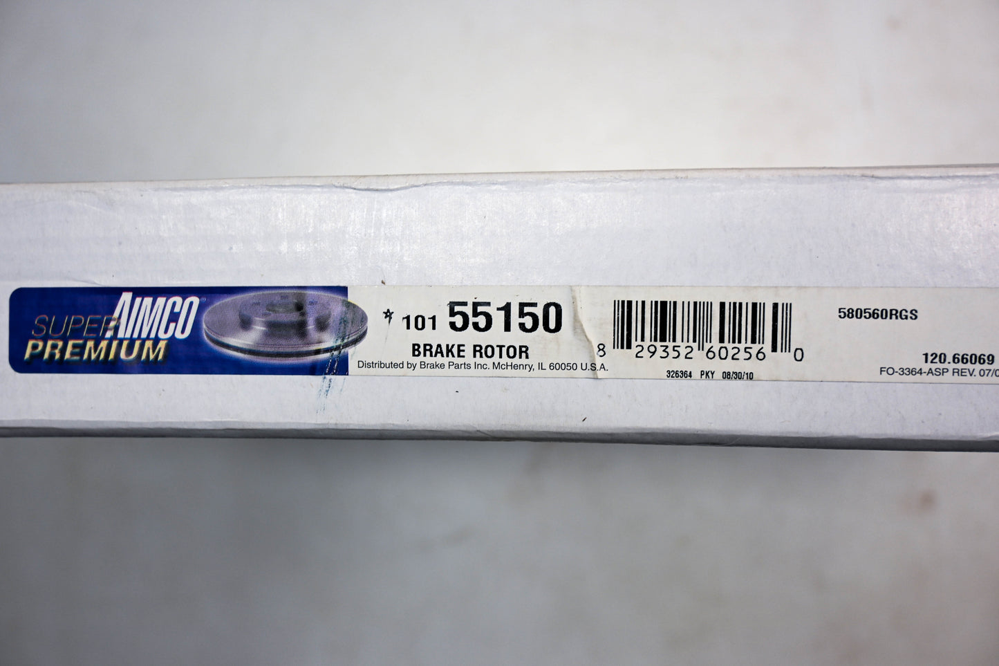 Aimco 10155150, 580560RGS Brake Rotor NOS