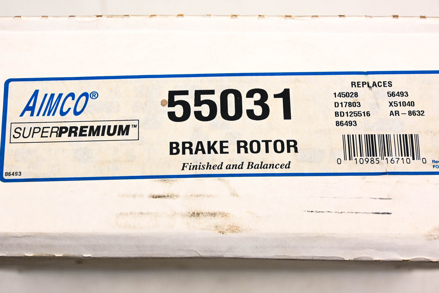 Aimco 55031, 145028, DB125516 Brake Rotor NOS
