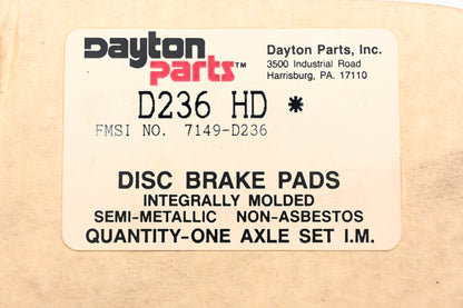 Dayton D236-HD, 7149-D236 Disc Brake Pad Kit NOS
