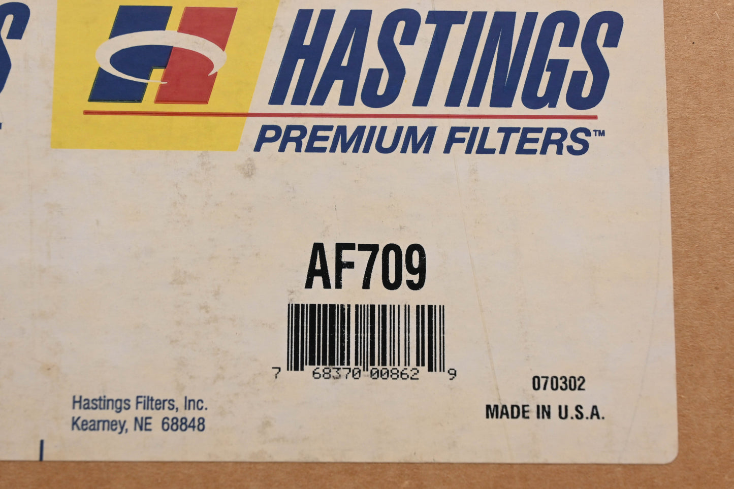 Hastings AF709 Air Filter NOS