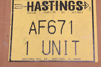 Hastings AF671 Air Filter NOS