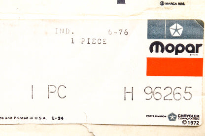 Mopar H-96265 Brake Master Cylinder NOS